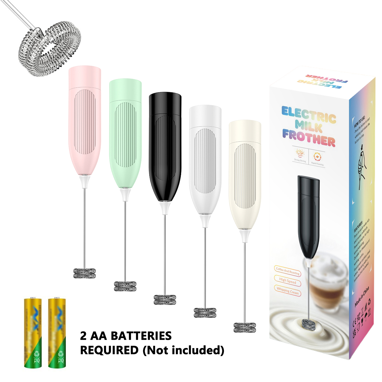 Yogurt Maker Electric - Milk Frother Handheld Electric Foam Maker