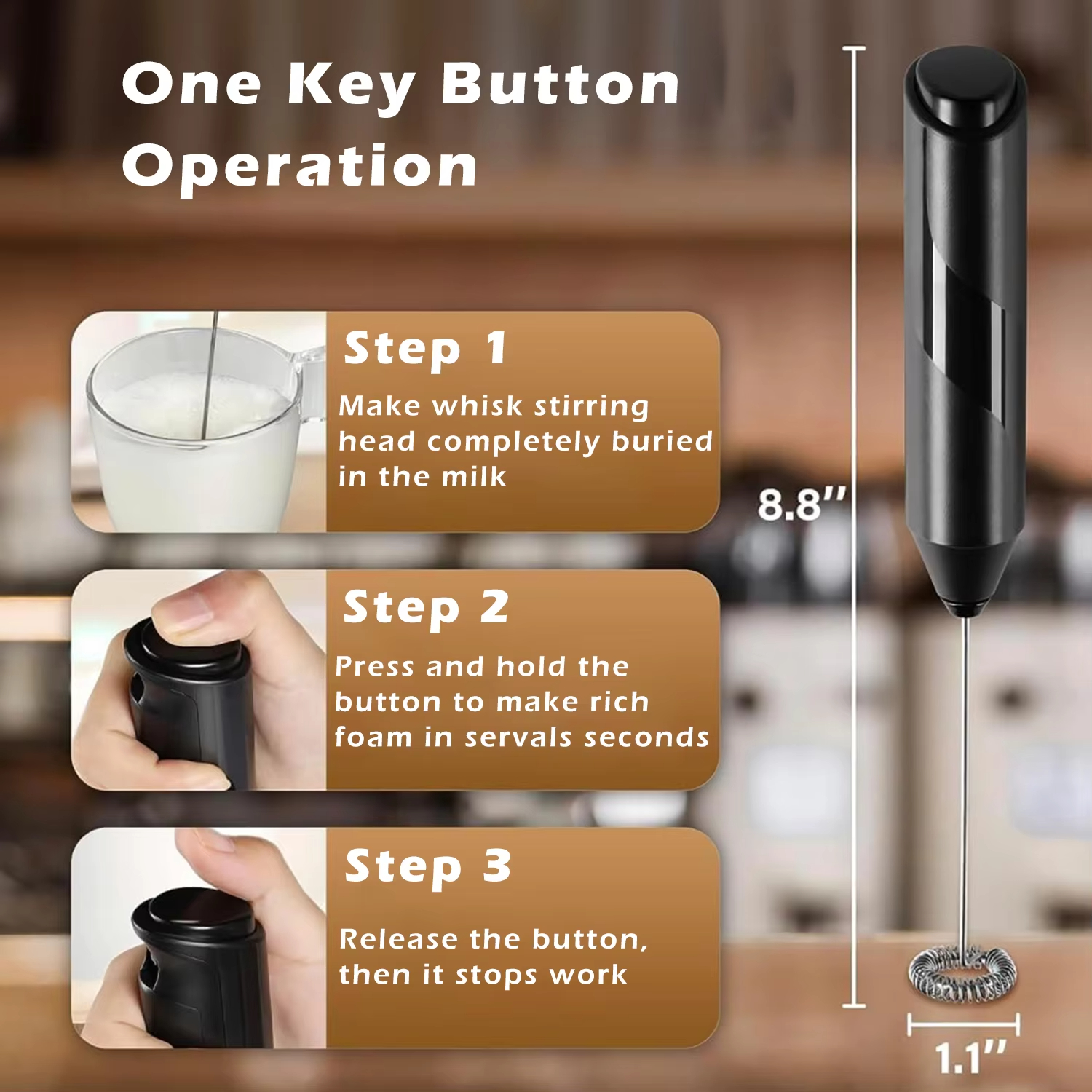 Mini foam machine milk coffee  - Milk Frother Automatic 评论和价格