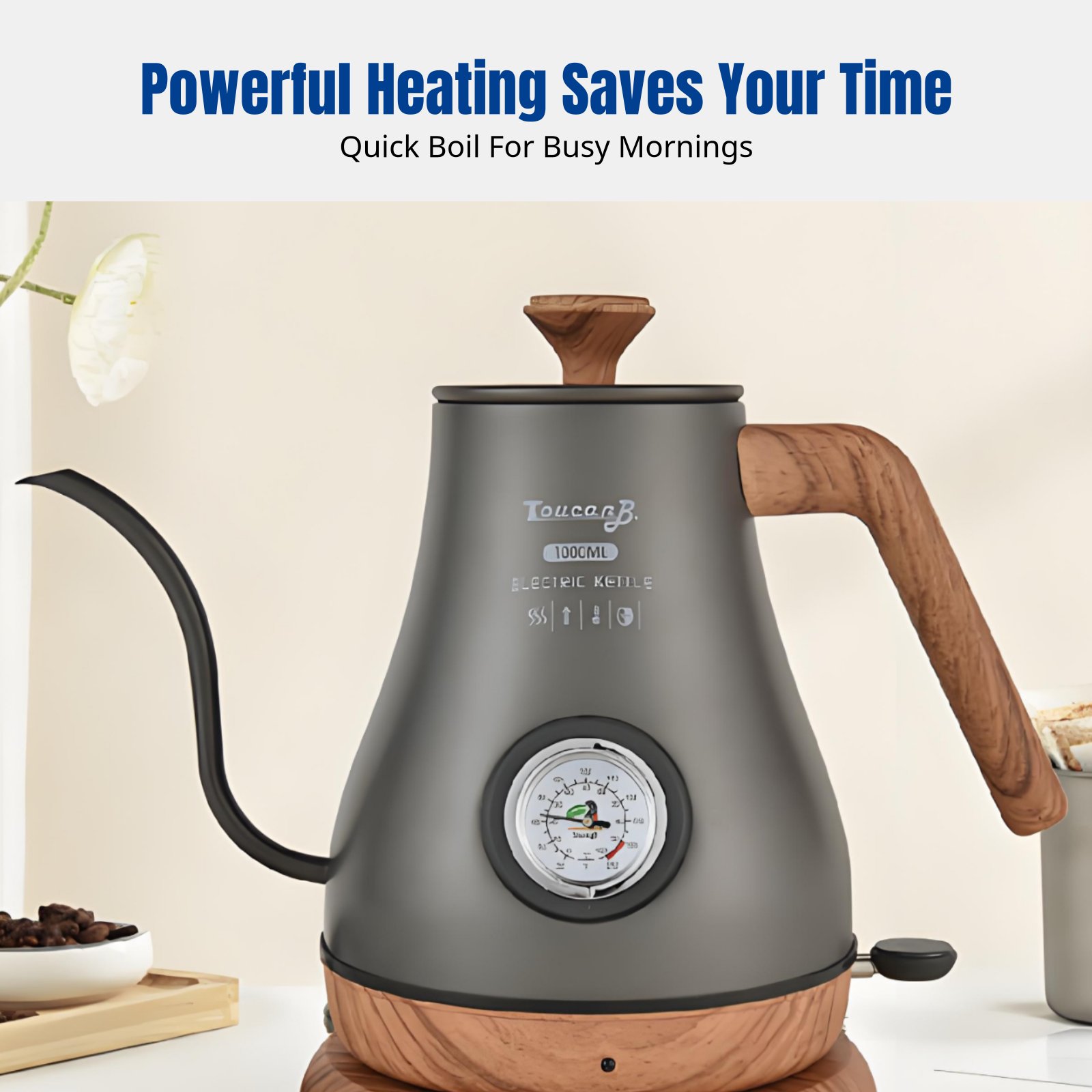Electric Gooseneck Kettle, Sta - Electric Kettle Gooseneck 评论和价格