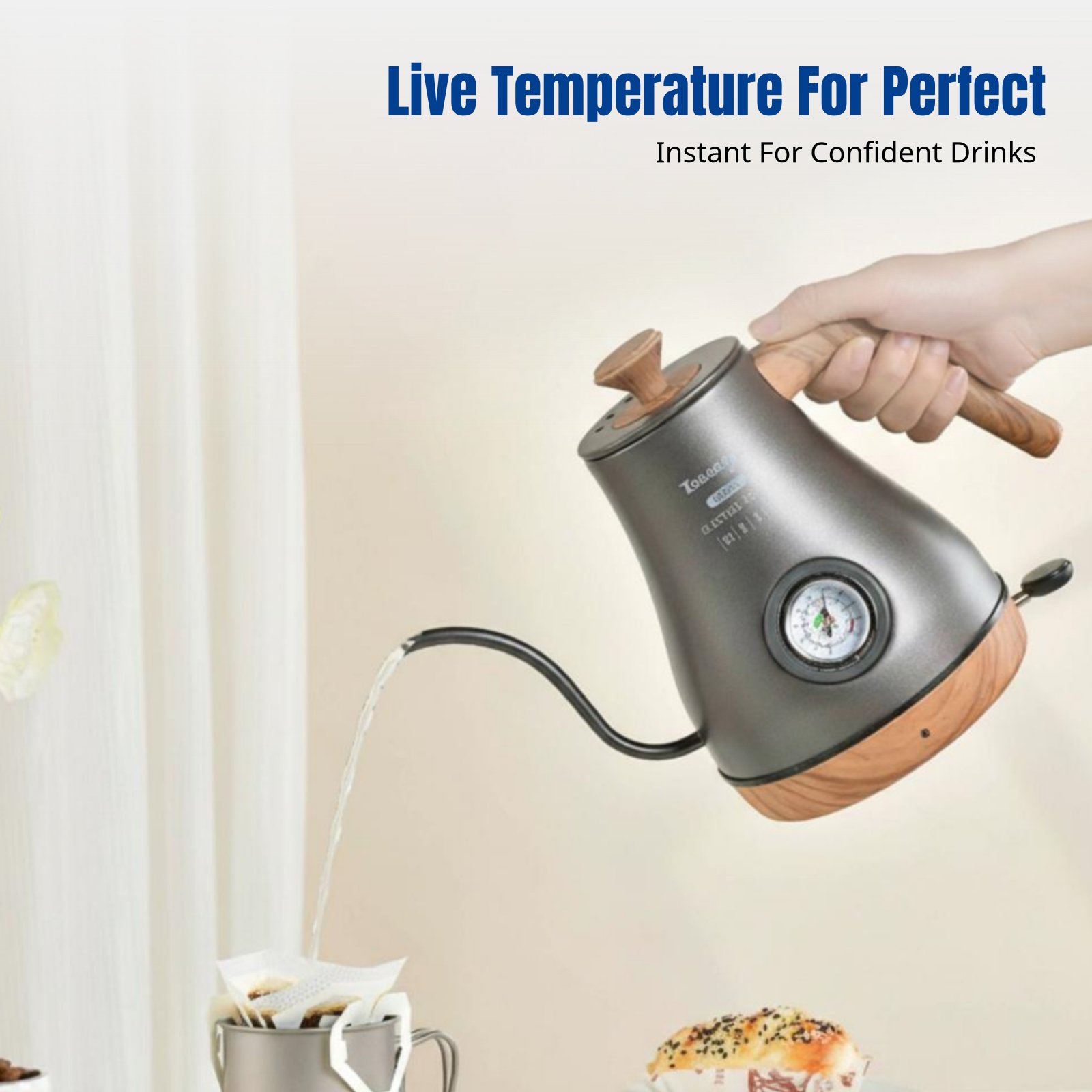 Electric Gooseneck Kettle, Sta - Electric Kettle Gooseneck 评论和价格