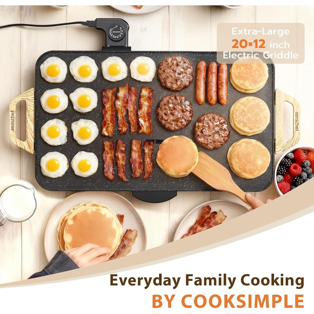 20x12 Inch Electric Griddle wi - Electric Griddle Pancake 评论和价格