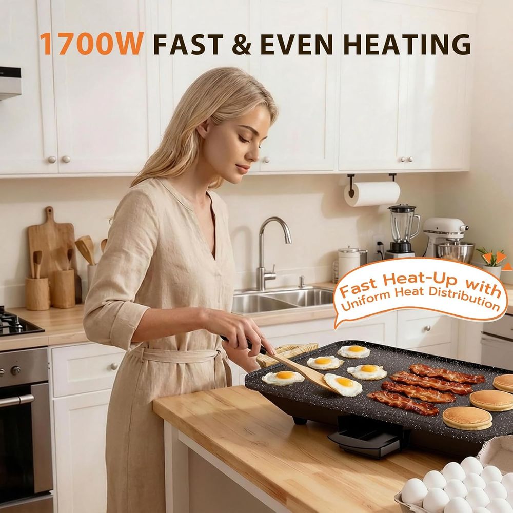 20x12 Inch Electric Griddle wi - Electric Griddle Pancake 评论和价格