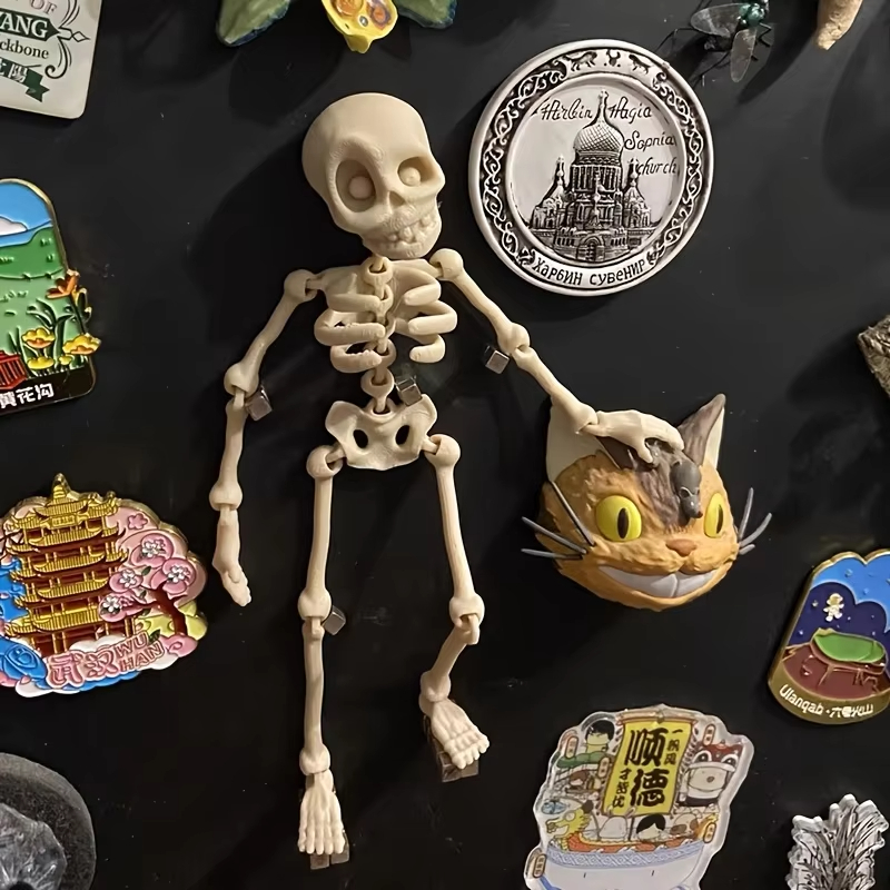 Magnetic Poseable Skull Fridge - Kitchen Appliances Refrigerators 评论和价格