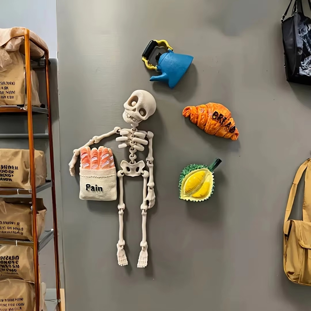 Magnetic Poseable Skull Fridge - Kitchen Appliances Refrigerators 评论和价格