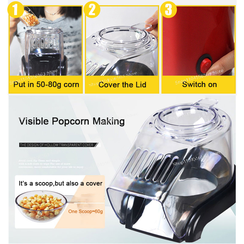 Oil-free air Corn machine,Pipo - Air Popcorn Maker 评论和价格