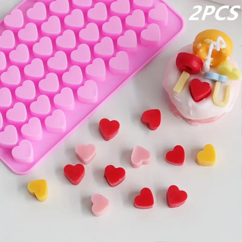 55 Mini Heart Shapes Silicone  - Kitchen Appliances Baking 评论和价格