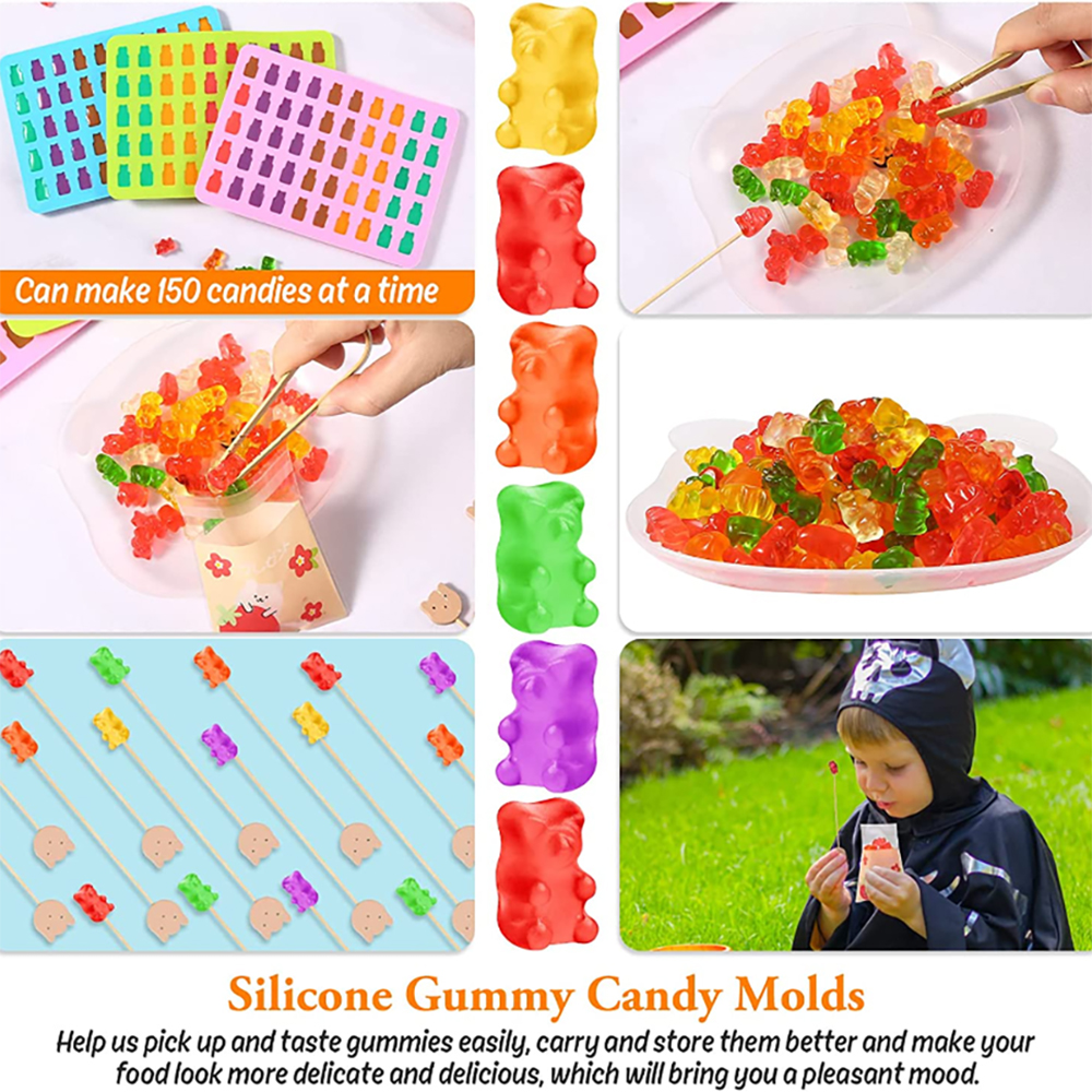 50Grids Gummy Bear Mold Silico - Kitchen Appliances Baking 评论和价格