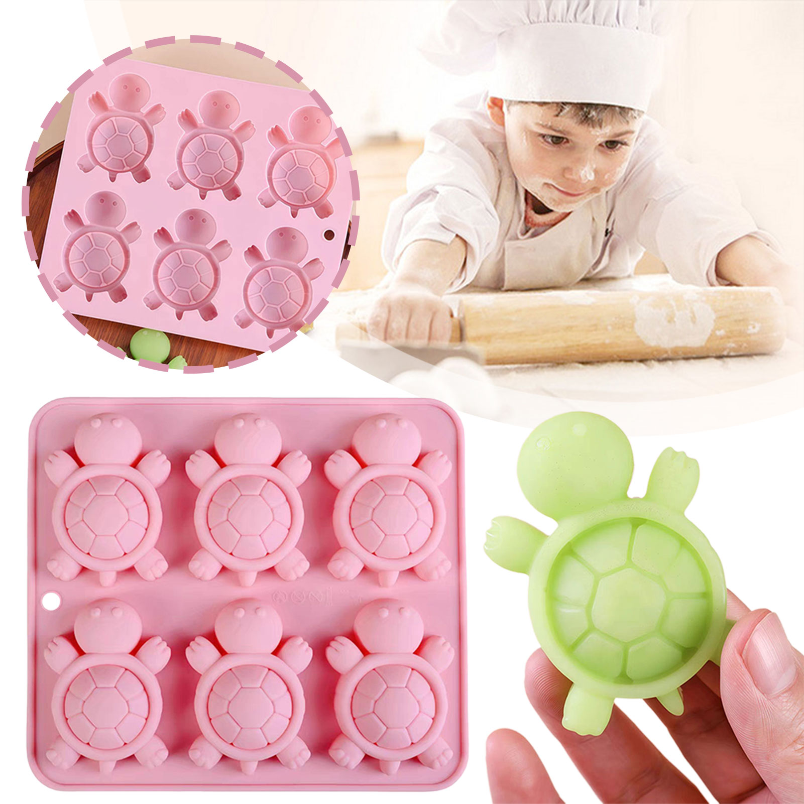 Turtles Ice Tray 3D Tortoises  - Kitchen Appliances Baking 评论和价格