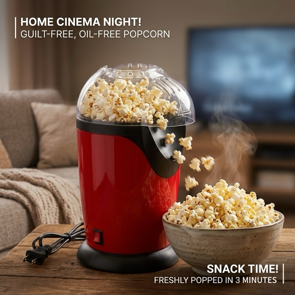 2.5L Electric Hot Air Popcorn  - Air Popcorn Maker 评论和价格