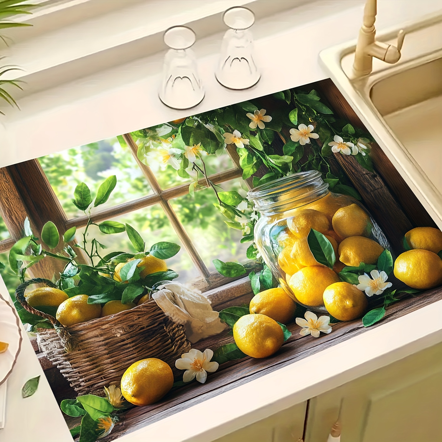 Lemon Window Stove Top Cover,  - Kitchen Appliances Electric Stove 评论和价格