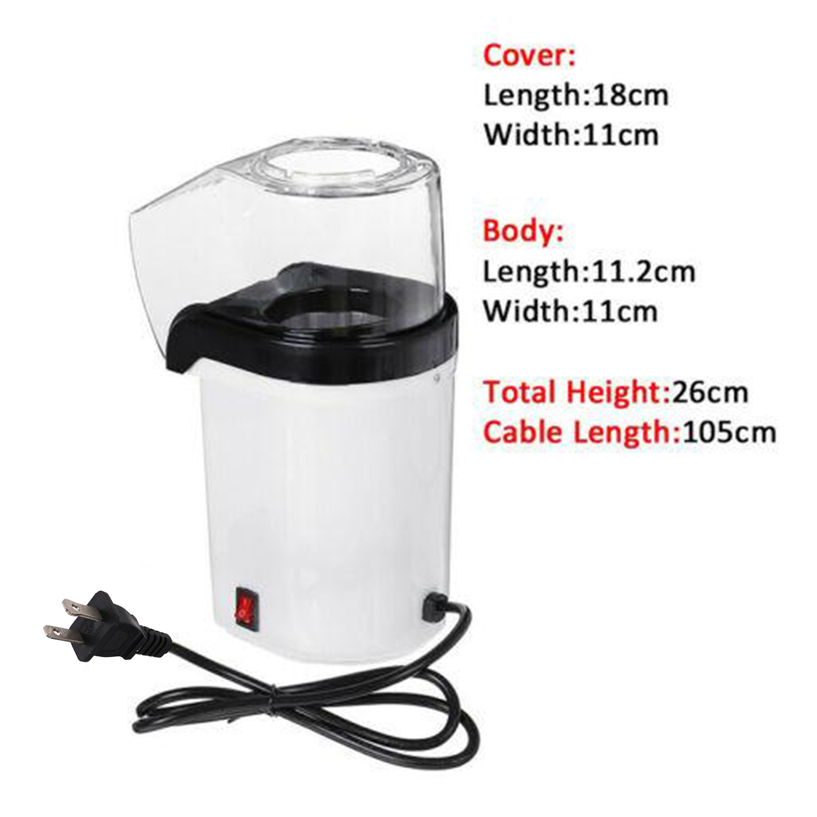 Automatic Oil free Hot Air Pop - Air Popcorn Maker 评论和价格