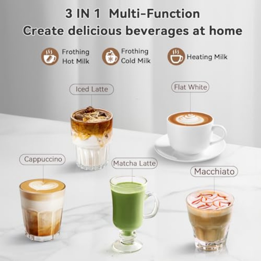 Milk Frother Electric Milk Ste - Milk Frother Automatic 评论和价格