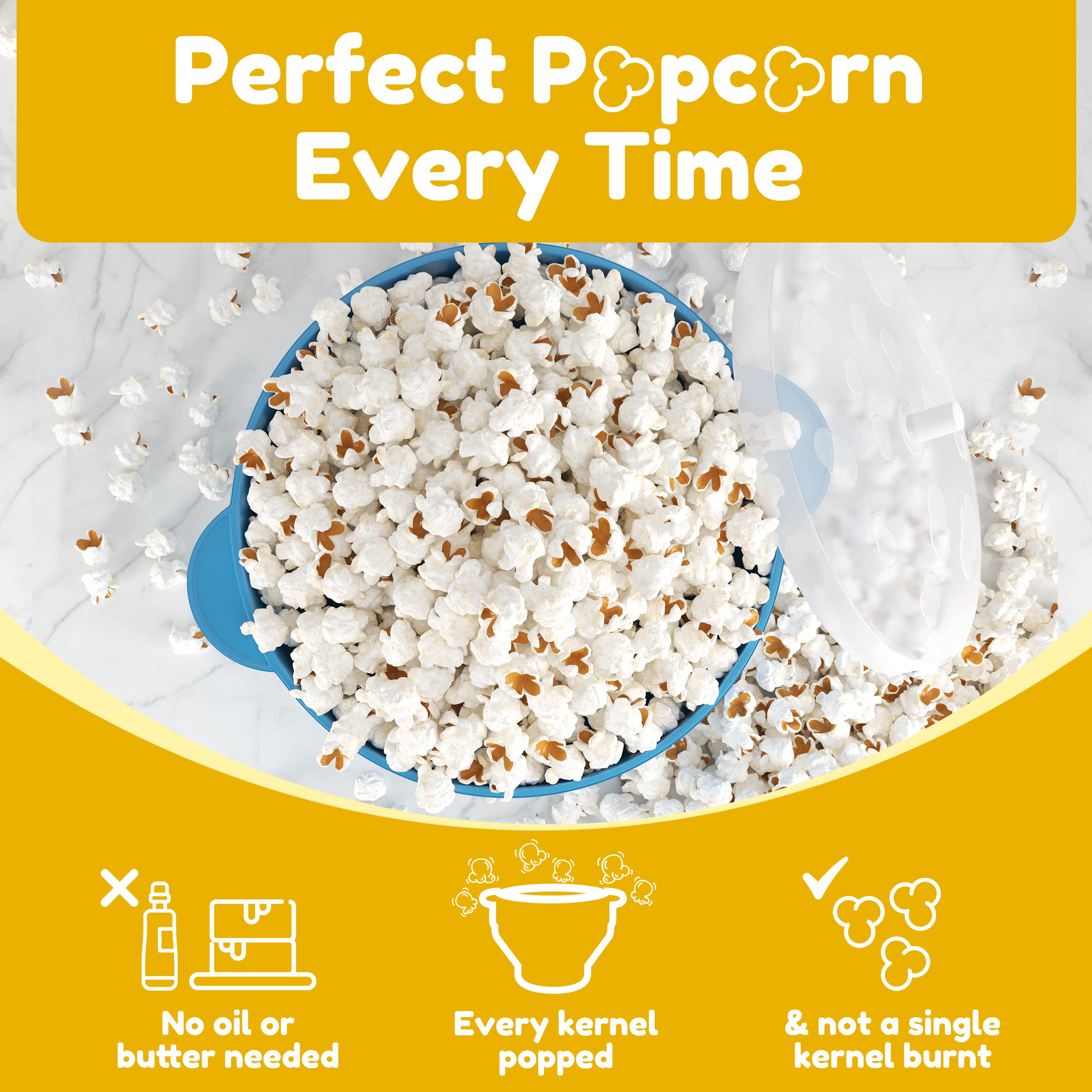 Microwave Silicone Popcorn Pop - Air Popcorn Maker 评论和价格