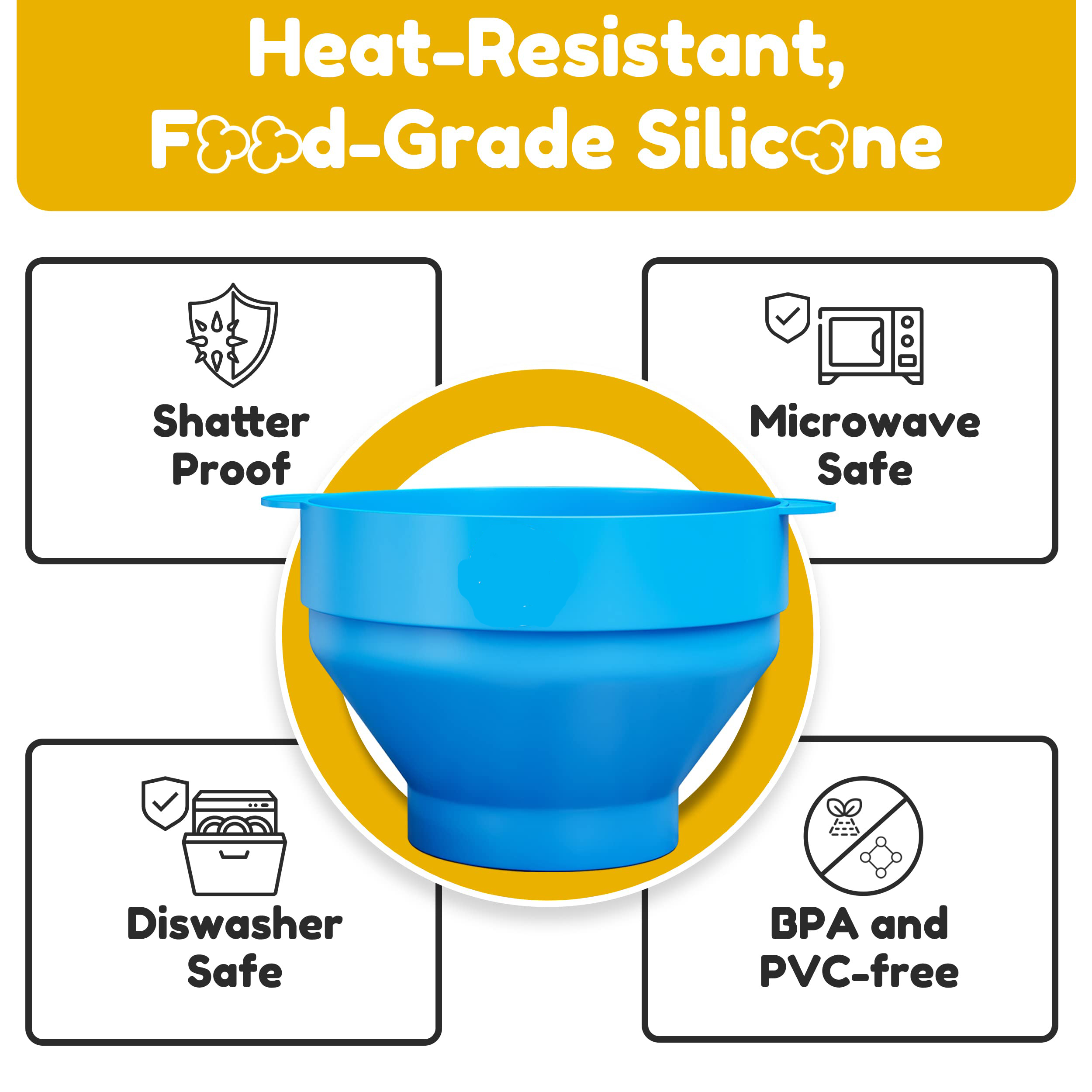 Microwave Silicone Popcorn Pop - Air Popcorn Maker 评论和价格