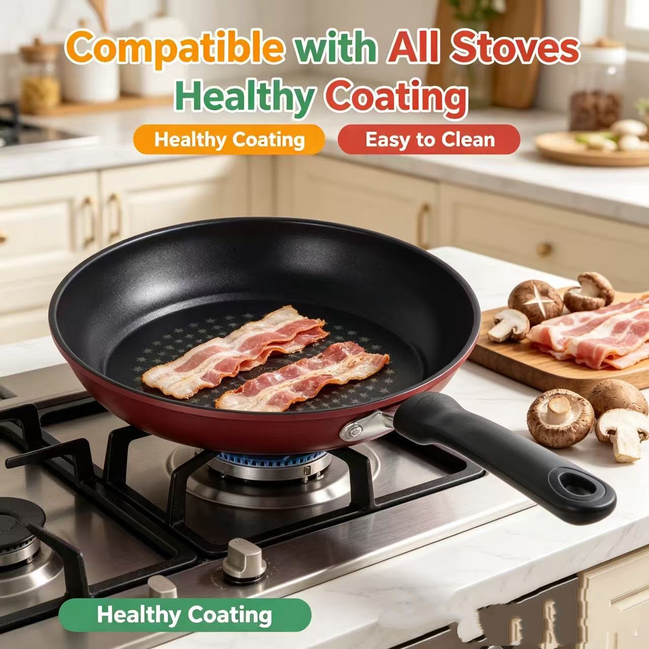 Premium Granite Non Stick Fryi - Electric Griddle Pancake 评论和价格