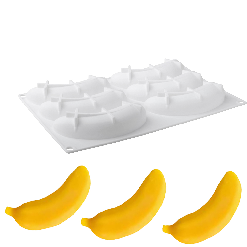 6 or 12 Cells Banana Design Si - Kitchen Appliances Baking 评论和价格