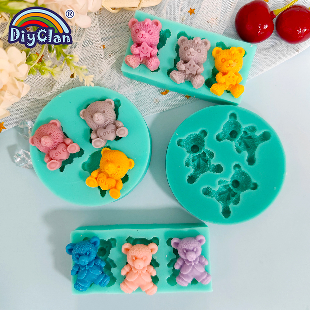 Cute Mini Bear Silicone Mold F - Kitchen Appliances Baking 评论和价格