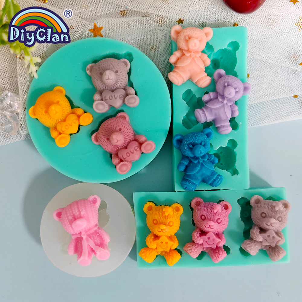 Cute Mini Bear Silicone Mold F - Kitchen Appliances Baking 评论和价格