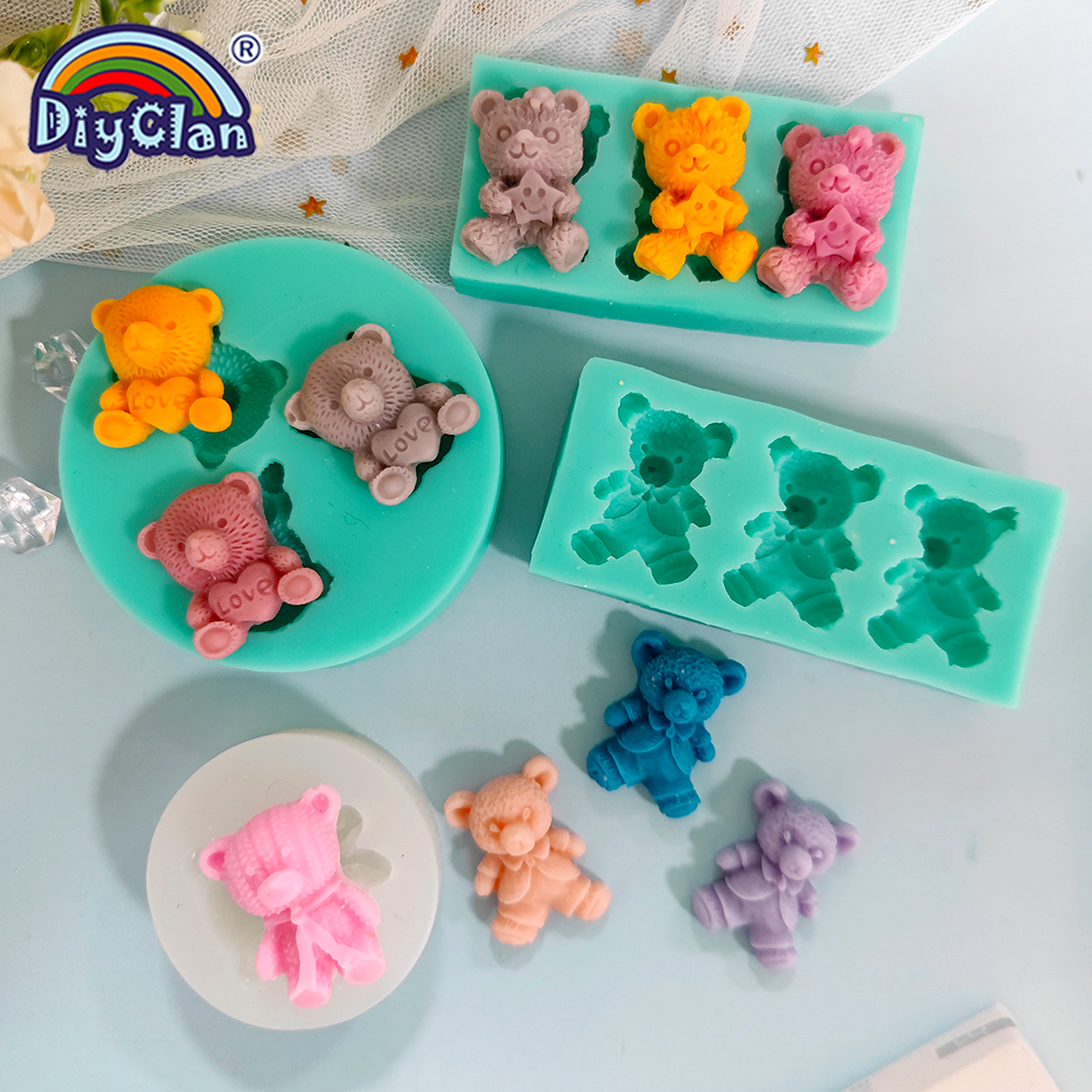 Cute Mini Bear Silicone Mold F - Kitchen Appliances Baking 评论和价格