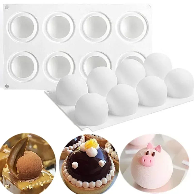 3D Sphere Silicone Mold For Mo - Kitchen Appliances Baking 评论和价格