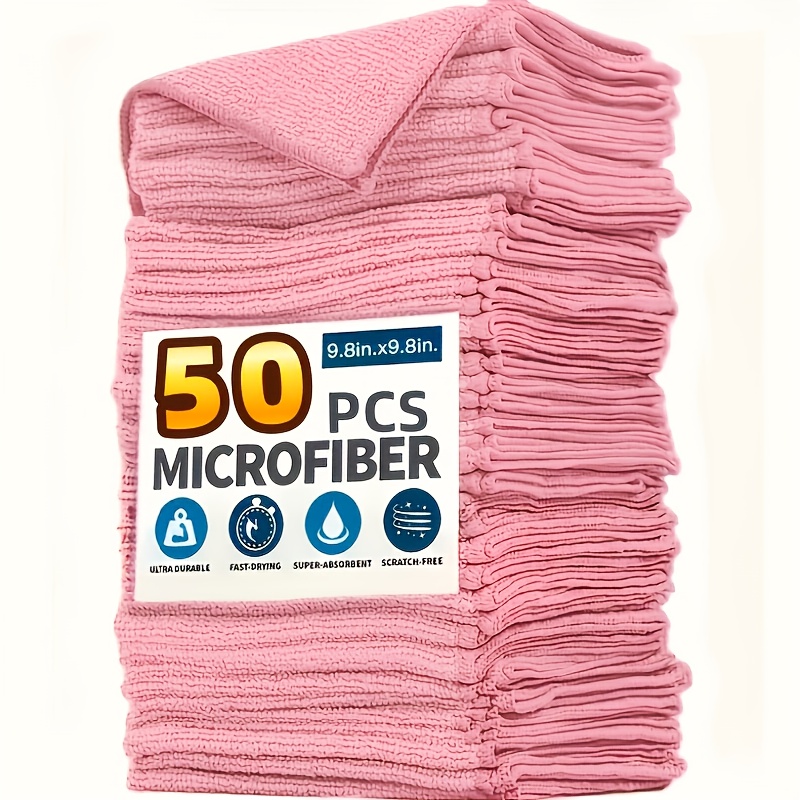 1-50Pcs Light Pink Microfiber  - Kitchen Appliances Are 评论和价格