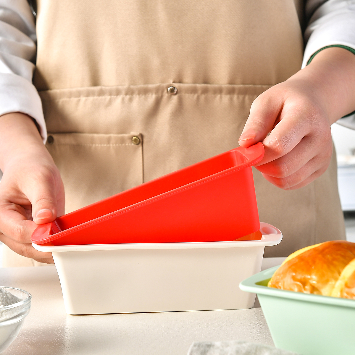 1/4Pcs Household Rectangular S - Kitchen Appliances Baking 评论和价格