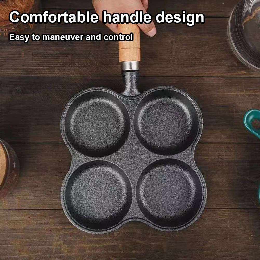 4-Hole Frying Pan Non Stick Br - Electric Griddle Pancake 评论和价格