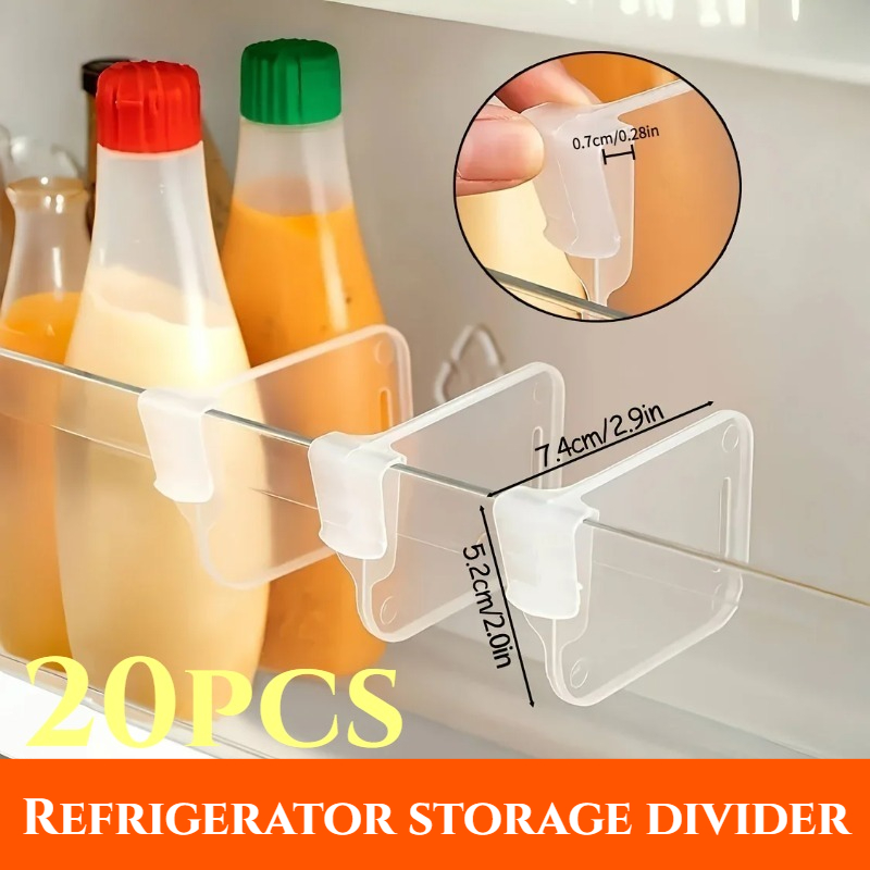 5-20PCS Sturdy Clear Refrigera - Kitchen Appliances Refrigerators 评论和价格