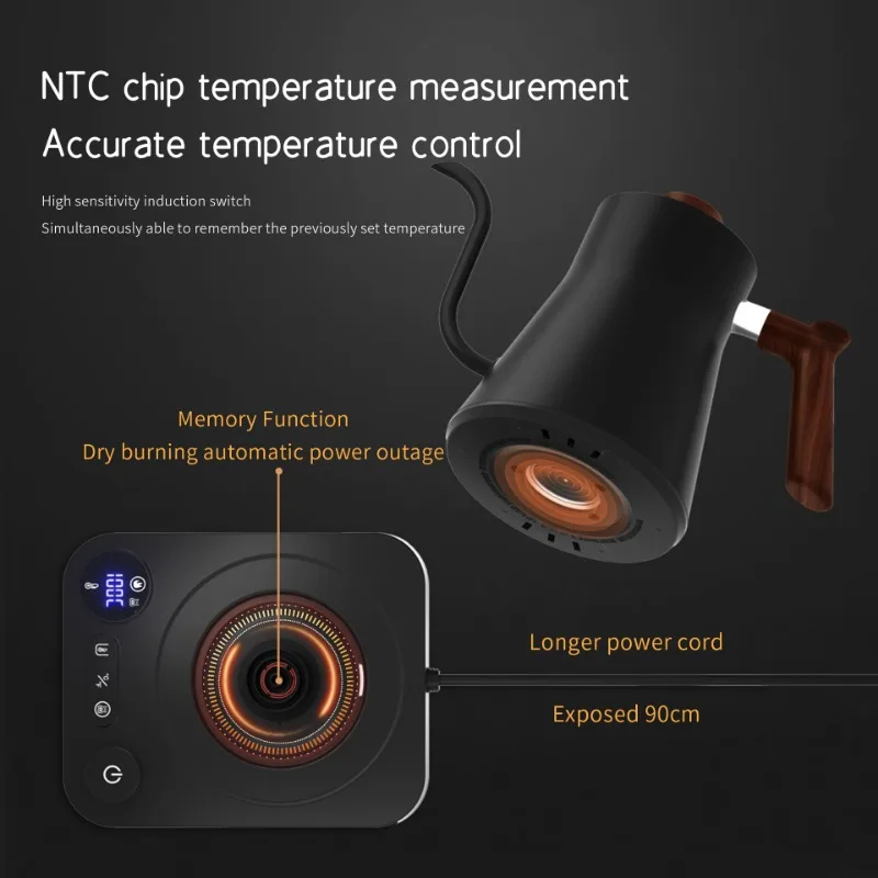 2026 New Smart Temperature Con - Electric Kettle Gooseneck 评论和价格