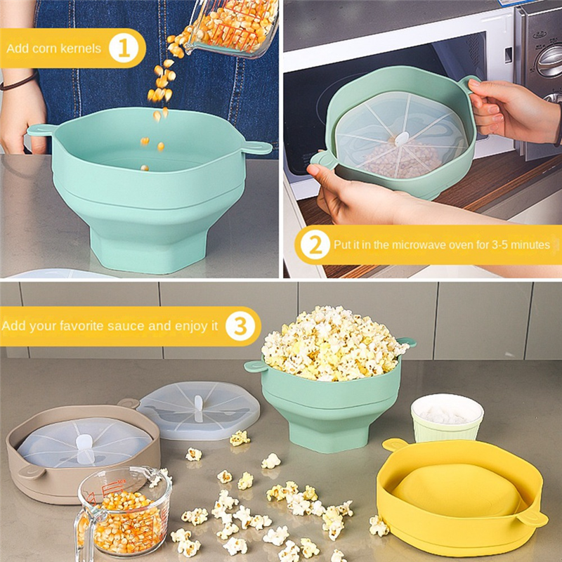 Silicone Microwave Popcorn Bow - Air Popcorn Maker 评论和价格