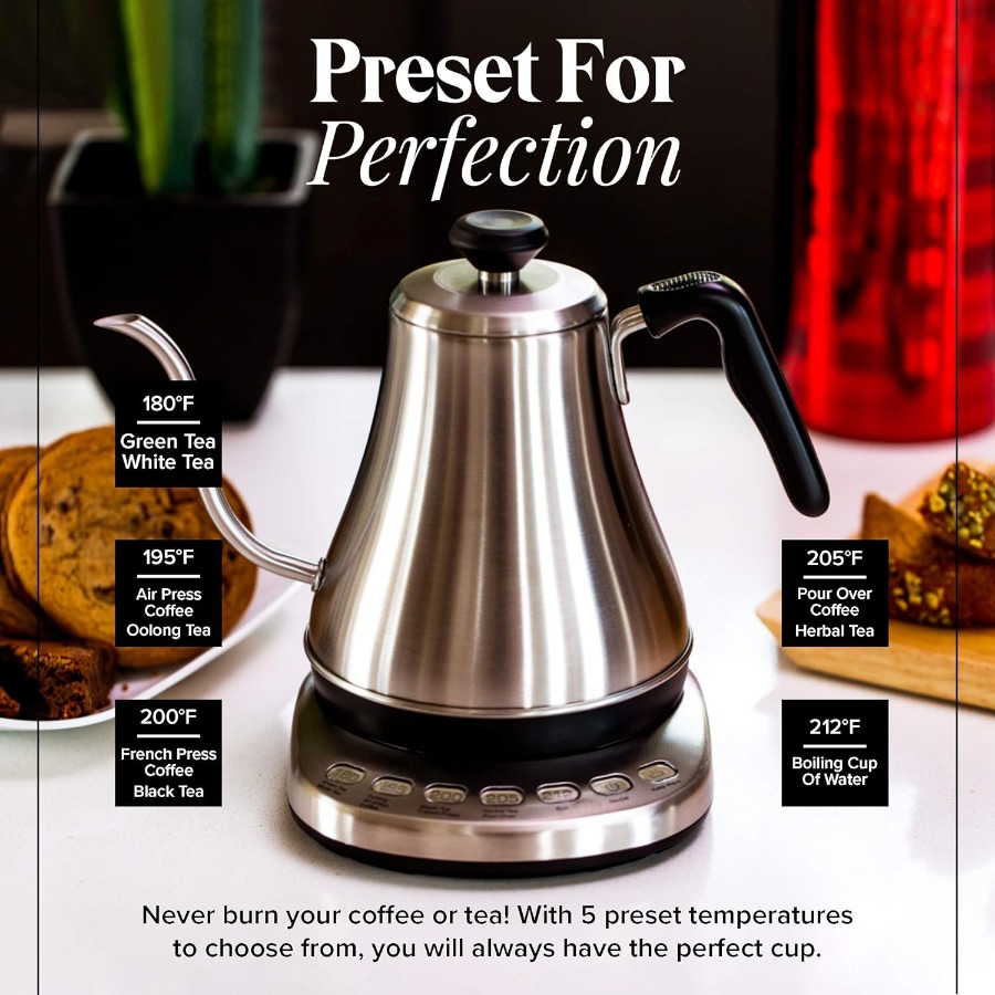 Gooseneck Electric Kettle with - Electric Kettle Gooseneck 评论和价格