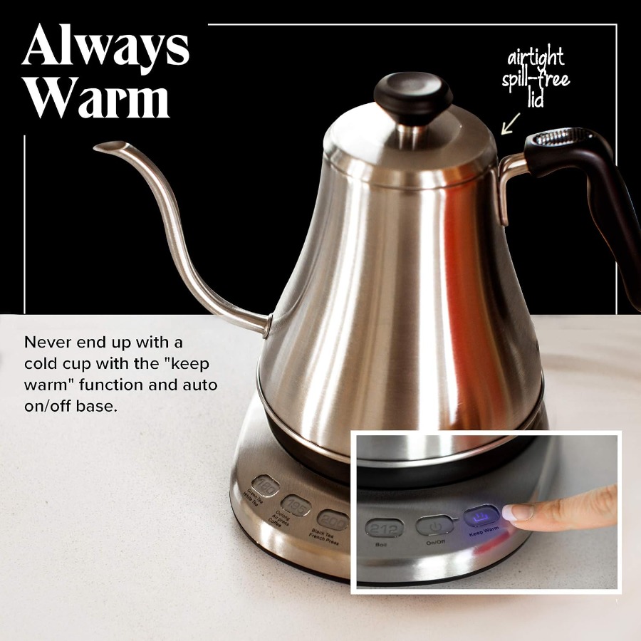 Gooseneck Electric Kettle with - Electric Kettle Gooseneck 评论和价格