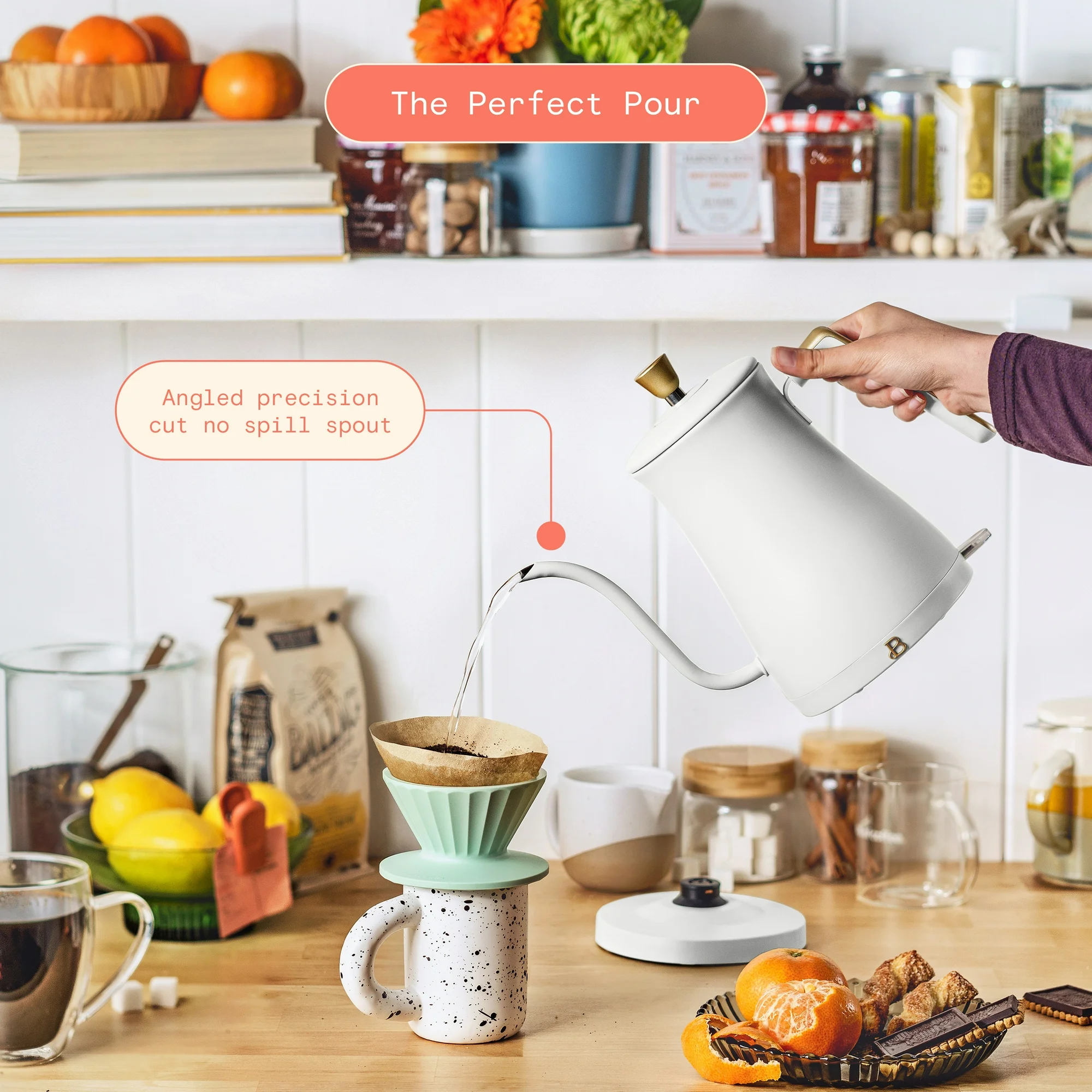 Drew Barrymore 1-Liter Electri - Electric Kettle Gooseneck 评论和价格