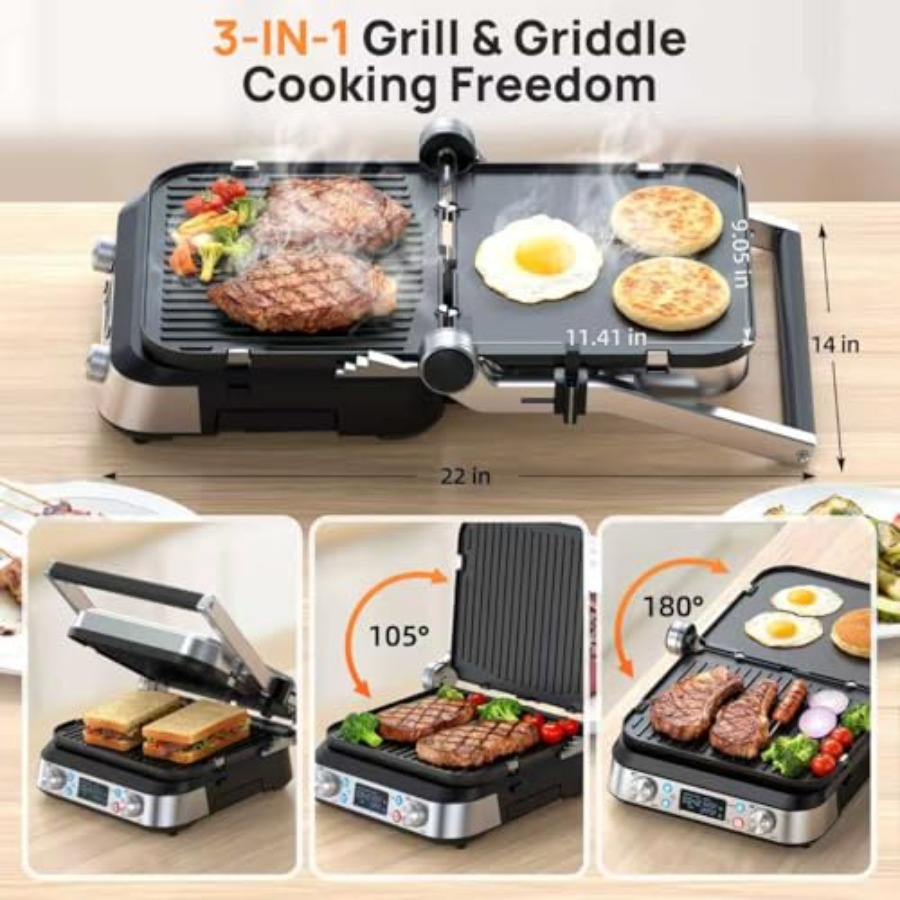 6-in-1 Electric Griddle and In - Electric Griddle Pancake 评论和价格