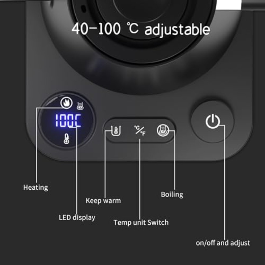 Electric Gooseneck Kettle with - Electric Kettle Gooseneck 评论和价格