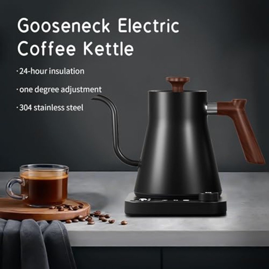 Electric Gooseneck Kettle with - Electric Kettle Gooseneck 评论和价格
